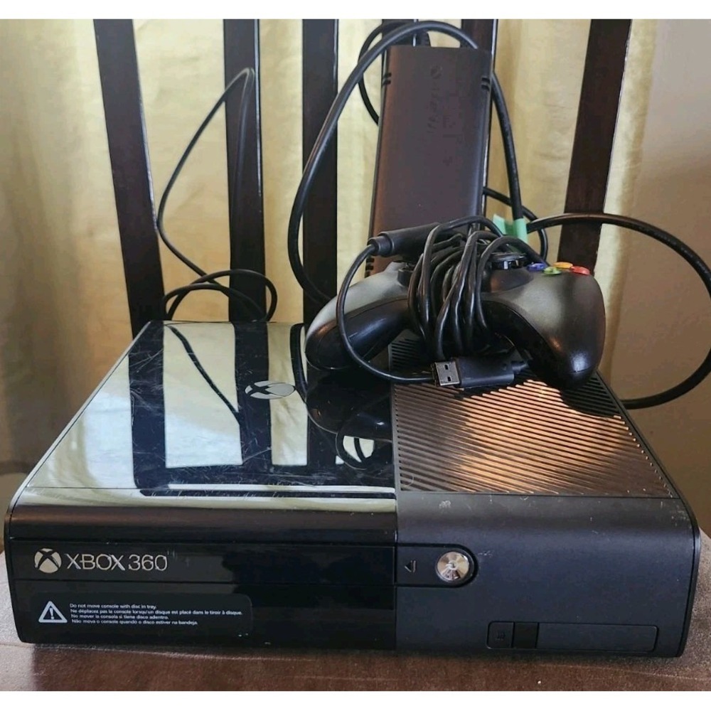 Microsoft XBox 360 E System BLACK Video Game Console‎  (Tested & working)